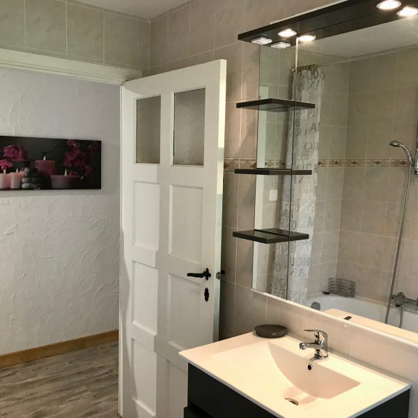 Salle de bain du gîte Aux prés de mon père